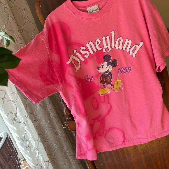 Disney maternity Hanes beefy T pink Mickey Mouse resort T-shirt - Picture 8 of 9